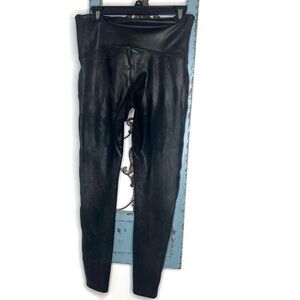 Spanx Faux Leather Black Pull-on Legging